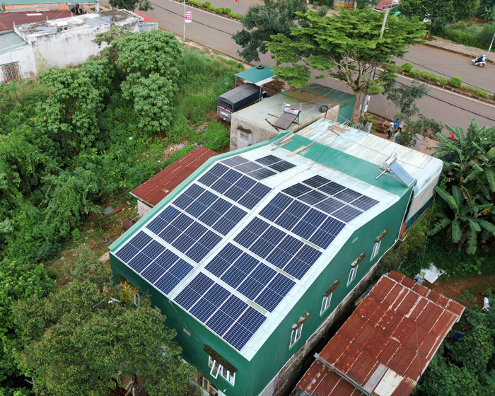 Hoàn thành lắp điện mặt trời áp mái 20 kWp cho anh Lĩnh tại tỉnh Đắk Nông 1