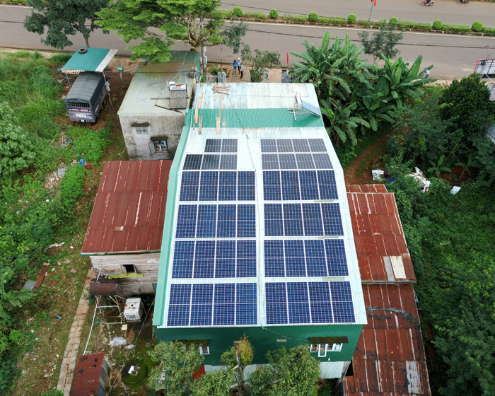 Hoàn thành lắp điện mặt trời áp mái 20 kWp cho anh Lĩnh tại tỉnh Đắk Nông 2