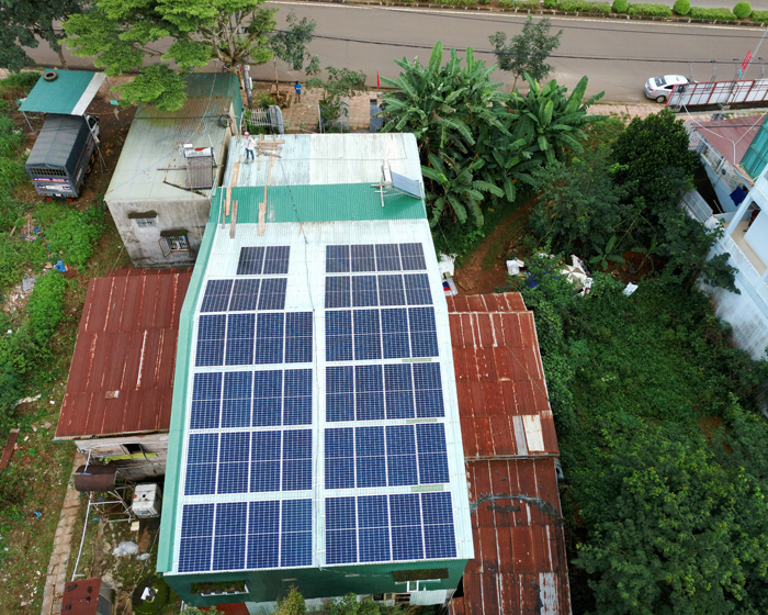 Hoàn thành lắp điện mặt trời áp mái 20 kWp cho anh Lĩnh tại tỉnh Đắk Nông 5